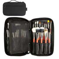 Professional travel makeup artist brush case holder