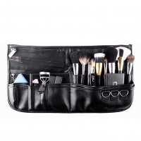 multifunction professional makeup artist leather PU cosmetic brush holder waist bag