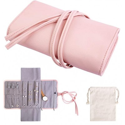 2020 hot sale PU leather Jewelry Organizer Bag Travel Jewelry roll Storage Cases for Necklace Earrings Rings Bracelet