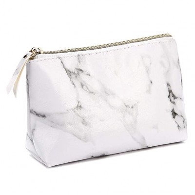 Hot sale Marble PU leather Makeup Bags Cosmetic Display Cases Travel Case Portable Makeup Organizers