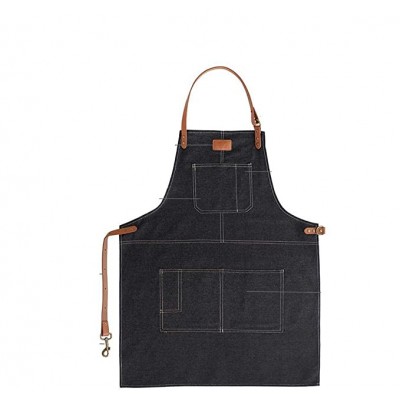 Good sale Custom Design Denim Apron Multi purpose work Aprons for kitchen