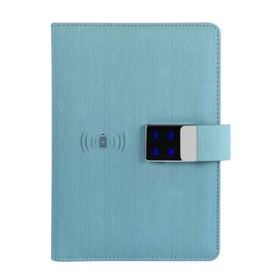 A5 PU leather locked notebook with digital lock  design notebook