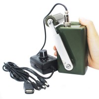 tuopuke Hand Crank Generator High Power Charger for Outdoor Mobile Phone Computer Charging 30W / 0-28V with USB Plug