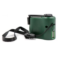 Outdoor emergency hand crank charger