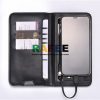 4000mAh 6000mAh  Powerbank Power Bank Phone Charging Wallet Purse With Wireless Charger